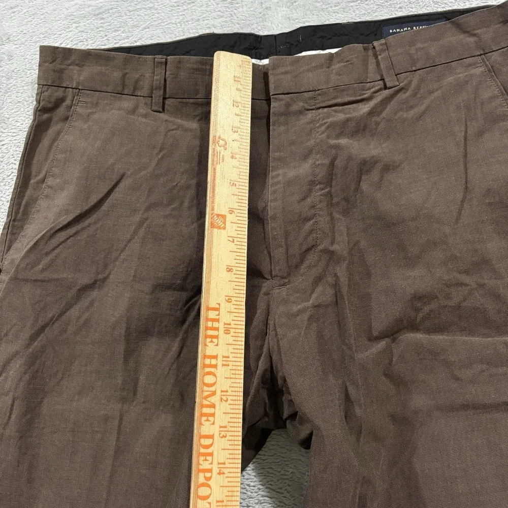 Banana Republic Dress Pants Men's 36 x 28* Brown Formal Event Relaxed Preppy
